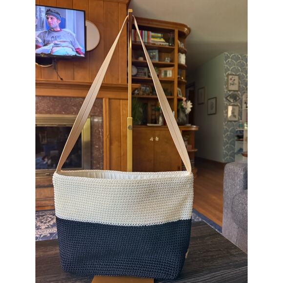 The Sak x Elliot Lucca Crochet Block Pattern Tote Bag with Zipper - Picture 1 of 9